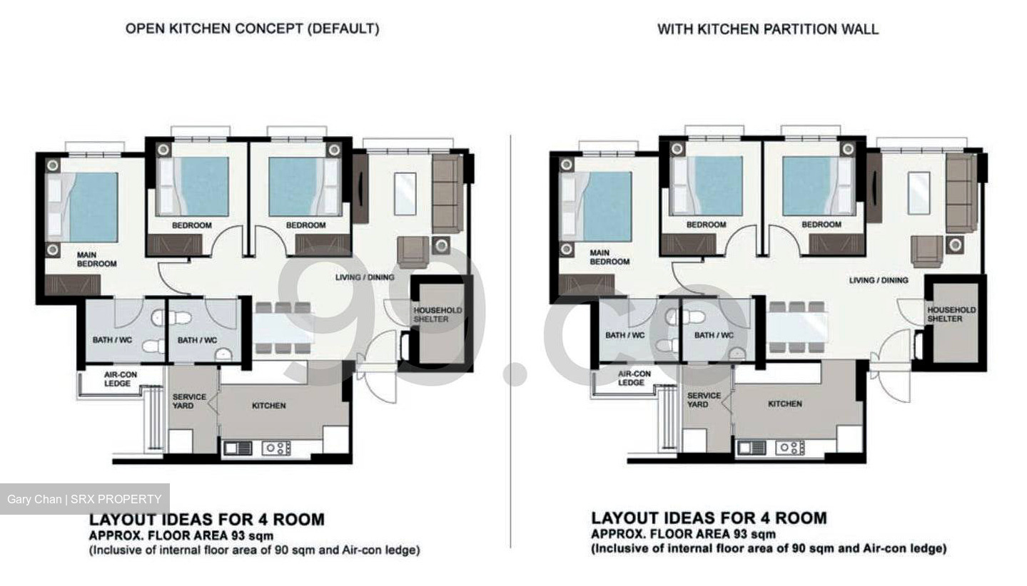 Blk 130B Eastcrown @ Canberra (Sembawang), HDB 4 Rooms #480628121